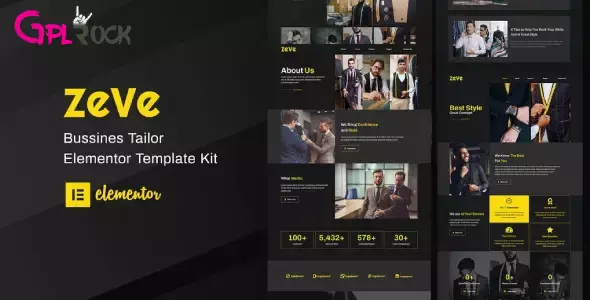 Zeve – Tailor Service Elementor Template Kit