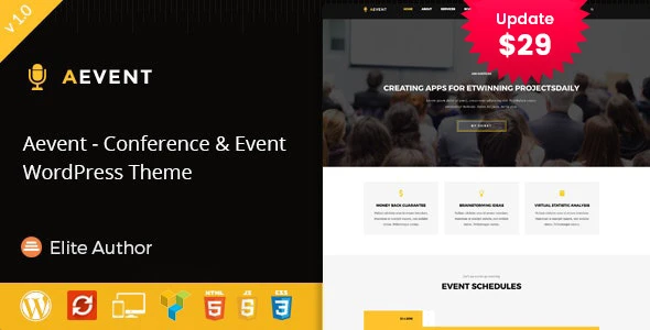 Aevent – Conference & Event WordPress Theme